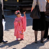 Young girl in a kimono